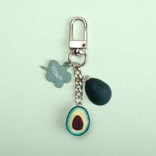 Load image into Gallery viewer, 2018 New Simulation Fruit Avocado Heart-shaped Keychain Fashion Jewelry Gift For Women