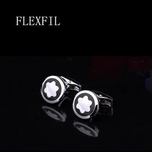 Load image into Gallery viewer, FLEXFIL Luxury shirt cufflinks for men&#39;s Brand cuff buttons cuff links gemelos High Quality round wedding abotoaduras Jewelry